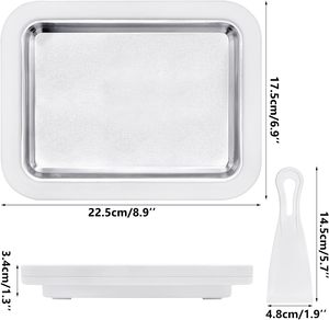 Good Seller Product Anti-overflow Design PP 304 Stainless Steel Rolled Homemade Ice <b>Cream</b> <b>Maker</b> Pan - Product Image 3