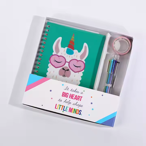 Carnet de notes A5 Kawaii mignon avec motif d'alpaga, spirale, journal, cadeau, papeterie, modèle 20241222-4 - Product Image 3