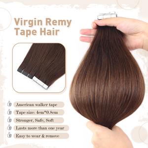 Extensions de cheveux humains vierges Remy de qualité supérieure, double épaisseur, invisibles, à bandes adhésives, lisses, cheveux chinois, qualité supérieure, durables, fabriquées en usine OEM - Product Image 3