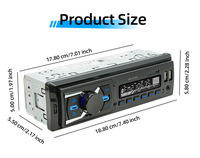 D3305 1DIN universel autoradio universel voiture MP3 Radio BT/FM/TF/USB/DAB contrôle au volant FM récepteur amplificateur lecteur DVD