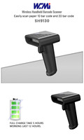 Escáner de Código de Barras Portátil de Alta Velocidad A177, 2D CCD CMOS Láser USB con Cable y Activación Automática para Mensajería, Logística y Envíos