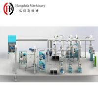 HONGDEFA 20TPD Moulin à riz moderne haute précision avec ensemble complet et garantie de 2 ans