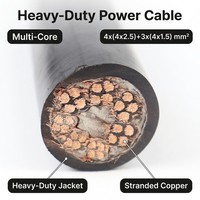 Câble flexible multiconducteur NSHTOU-J 24 fils 450/750V en cuivre nu pour grue portuaire à portique - Vente en gros