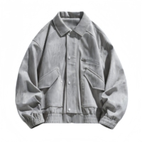 Fabricant de vestes pour hommes, veste en velours côtelé pour hommes personnalisée pour l'automne et l'hiver, ample et polyvalente, adaptée à un usage décontracté