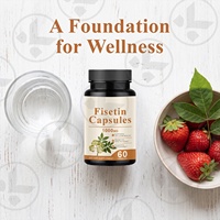 Capsules de Fisetin à base de plantes OEM/ODM les plus vendues 1000MG – Soutien de la santé cellulaire, antioxydant, anti-âge pour la santé corporelle des adultes, Halal