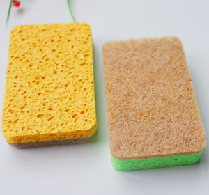 Éponge de nettoyage en cellulose biodégradable en microfibre de maille réutilisable écologique naturelle Éponge à récurer pour nettoyer la cuisine - Product Image 3