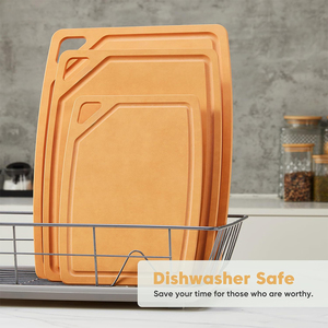 Tabla de Cortar de Fibra de Madera Natural, No Tóxica, No Porosa, Tabla de Cortar Compuesta para <span class=keywords><strong>Carne</strong></span>, Frutas y Verduras para Cocina - Product Image 6