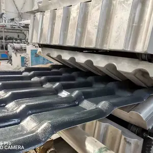 Mesin Pembuat Papan Atap Warna Ekstruder Plastik Lembar Bergelombang PVC ASA Kapasitas Tinggi