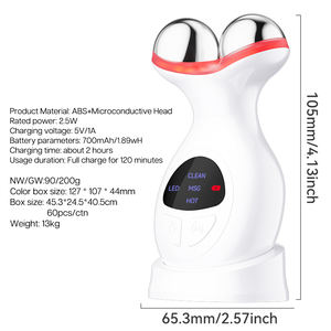 Electric Facial <b>Massager</b> Handled Face Lifting <b>Roller</b> Microcurrent Facial <b>Roller</b> - Product Image 2