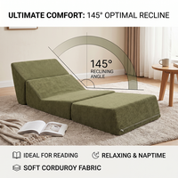 Canapé-lit convertible moderne, pliable, écologique, en tissu doux, en forme de L, portable pour chambre à coucher, salon, appartement et hôtel