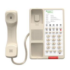 <span class=keywords><strong>Teléfono</strong></span> <span class=keywords><strong>fijo</strong></span> de material ABS para habitación de hotel de alta calidad L con 10 botones de un solo toque para uso en habitación de hotel - Product Image 2