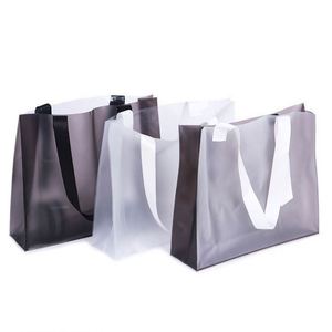 Bolsa de Compras Transparente de Alta Calidad para Tienda de Ropa, Bolsa de PVC Esmerilado Translúcido - Product Image 1