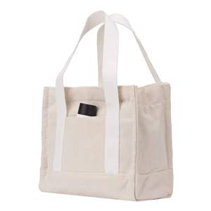 <b>Mini</b> Tote Bag With Zipper Pocket and Open Pocket Travel Portable Handbag for Lady Waterproof Canvas Simple Crossbody Purse - Product Image 2