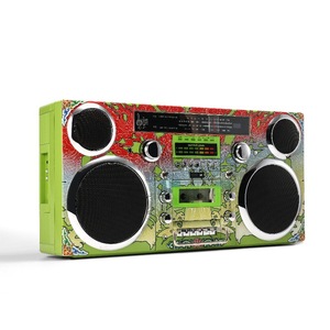 Boombox rétro portable, lecteur de cassettes, lecteur CD, radio-cassette BT, enregistreur USB SD TF, enregistrement, son stéréo HIFI, inversion automatique - Product Image 5