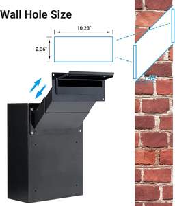 Nouvelle arrivée en acier de haute qualité avec boîte aux lettres anti-heft pour appartement - Product Image 5