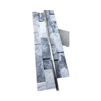 Revêtement mural en pierre empilée de quartz naturel en forme de Z, résistant au feu, garantie 5 ans pour les foyers extérieurs