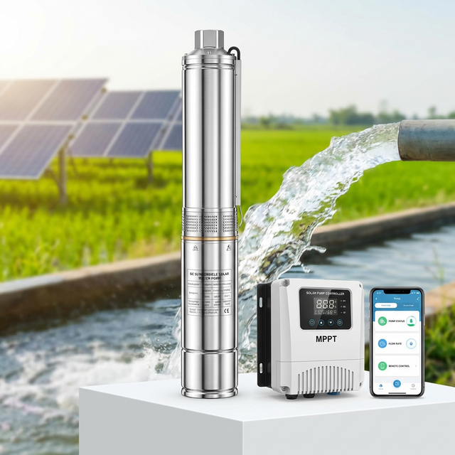 3inch Ac Dc Hybrid Pump Solar Water Submersible Pump for Farm