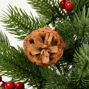 Brown <b>Pinecone</b> Christmas Tree Ornament Artificial Holiday Decor Hanging Decoration for Xmas Displays - Product Image 2