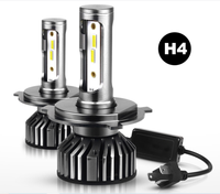 Kit de phares de voiture LED haute puissance, ampoules canbus, h7, en aluminium, F2, H13, 9007, 9004, 35w, h4