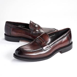 Mocasines Formales de Cuero Genuino para Hombre, de Lujo, Precio de Fábrica al por Mayor, Alta Calidad, Zapatos Sin Cordones para Bodas, Negocios y Banquetes - Product Image 3