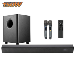 <span class=keywords><strong>Barre</strong></span> <span class=keywords><strong>de</strong></span> <span class=keywords><strong>son</strong></span> <span class=keywords><strong>de</strong></span> cinéma maison intégrée Samtronic <span class=keywords><strong>avec</strong></span> subwoofer <span class=keywords><strong>de</strong></span> 6.5 pouces et microphone, système <span class=keywords><strong>de</strong></span> haut-parleurs KTV - Product Image 4