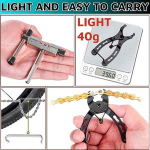 3-पीस बाइक चेन रिपेयर किट मल्टीफंक्शन टूल सेट लिंक प्लायर ड्रिफ्ट हुक - Product Image 3