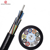 Cable de Fibra Óptica para Exteriores GYTY de 2-144 Hilos SM/MM con Membra Central de Acero para Larga Distancia, No Autoportante, para Instalación Aérea