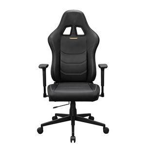 Silla de Oficina Ergonómica con Respaldo Alto, Tapicería de Cuero Sintético de PVC, Imitación Lino, Almohada Lumbar, Correa Ajustable, Reposabrazos 3D - Product Image 2