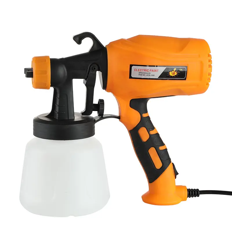 500W Electric Paint Spray Gun with 900ML Spray Pot High Pressure Paint Sprayer Easy Spraying For Painting Cars