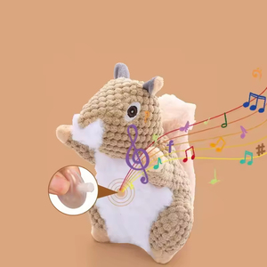 Lovable Cartoon Shape <b>Pet</b> Dog Chew <b>Toys</b> Bite-Resistant Squirrel Koala Plush <b>Toys</b> <b>for</b> Teething <b>Interactive</b> Animal <b>Toys</b> <b>for</b> <b>Pets</b> - Product Image 3