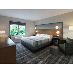 Высококачественная мебель для гостиничных проектов в американском стиле: комплекты для спален с кроватями размера King и Queen для современных гостиничных номеров - Product Image 1