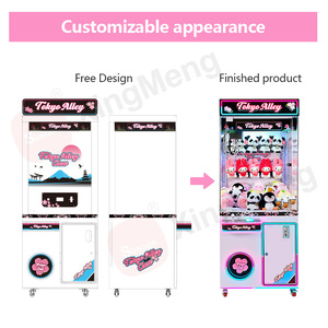Macchina della Gru Pesca Verticale Personalizzabile in Metallo, <span class=keywords><strong>Videogiochi</strong></span> Arcade da Interno a Gettoni con Premi Animali <span class=keywords><strong>di</strong></span> Peluche e Bambole - Product Image 4