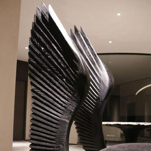 <span class=keywords><strong>เก้าอี้</strong></span>เดี่ยวสไตล์ Wabi-Sabi สำหรับวิลลาเก้าอี้งานแสดงศิลปะทำจากไม้ล้วนสำหรับงานนิทรรศการห้องโถงดีไซน์เนอร์<span class=keywords><strong>เก้าอี้</strong></span>เดี่ยว - Product Image 4