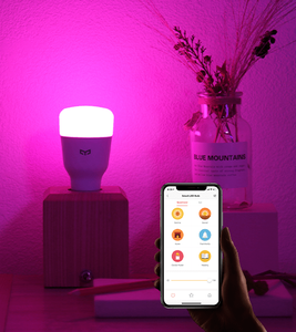 <span class=keywords><strong>YEELIGHT</strong></span> Mijia Venta caliente Precio bajo LED Bombilla inteligente 1S, 90 Lm/W, Multicolor, Control remoto, funciona con Google Assistant para el hogar - Product Image 4