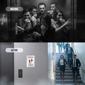 <span class=keywords><strong>Seguridad</strong></span> contra incendios bilingüe: EN CASO <span class=keywords><strong>DE</strong></span> INCENDIO, NO UTILICE EL ELEVADOR, UTILICE LAS ESCALAS, Cumple con ANSI/ISO |   Interior/Exterior |   Inglés y español - Product Image 6