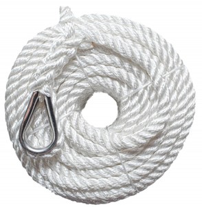 Personnalisé Meilleur résistant à l'usure 60mm 96mm Nylon Corde Polyamide <span class=keywords><strong>3</strong></span>-Strand Marine Corde pour Navire Amarrage Remorquage Élingue De Levage - Product Image 1