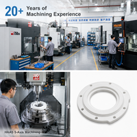 Joints toriques en PTFE (Téflon) usinés sur commande par CNC pour équipements de processus semi-conducteurs avec inspection CMM