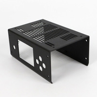 Boîtier d'amplificateur audio personnalisé en profilé d'aluminium extrudé, fabrication de tôlerie de précision en usine