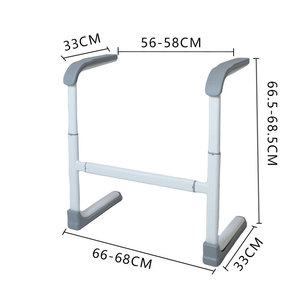 Barrière latérale pliante en aluminium inoxydable pour accessoires de lit d'hôpital à prix avantageux - Product Image 5