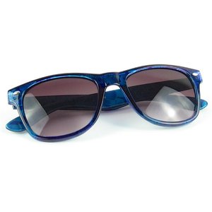 Top Seller Lunettes <span class=keywords><strong>de</strong></span> soleil <span class=keywords><strong>de</strong></span> luxe pour hommes et femmes Cadre bleu classique en <span class=keywords><strong>plastique</strong></span> PC avec verres acryliques Lunettes en promotion - Product Image 3