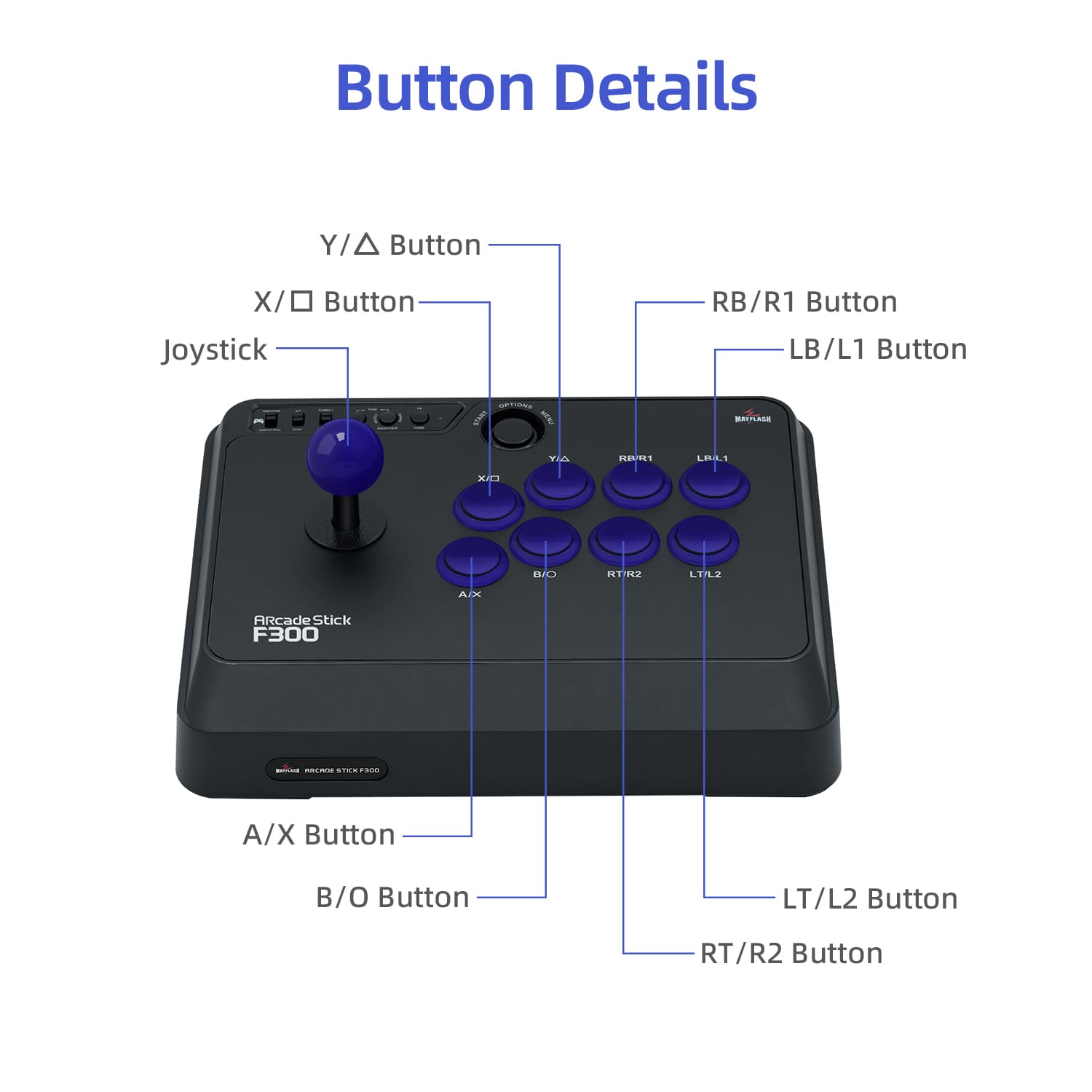 ジョイスティック  MAYFLASH Arcade Stick F300 Amazon.com: MAYFLASH Arcade Stick F300 Elite with Sanwa