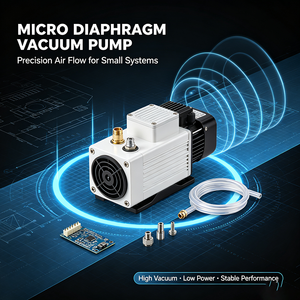 Pompe à vide à micro-diaphragme, mini pompe d'aspiration d'air DC pour instruments médicaux et équipements de laboratoire - Product Image 6