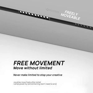 Scon 0.5M 1m 1.5m 4 dây Trần tuyến tính lõm hoàn chỉnh 110-277V DC24V LED COB từ theo dõi đèn hệ thống chiếu sáng đường sắt - Product Image 3