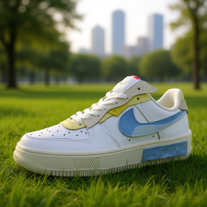 Zapatillas Nike Air Force 1 Fontanka Blancas Light Marine Phantom Para Mujer Talla 8.5 Fabricadas en Vietnam - Product Image 2