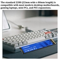 قرص صلب داخلي M.2 NVMe SSD بسعر المصنع، سعات 256 جيجابايت و512 جيجابايت و1 تيرابايت، لترقية أجهزة الكمبيوتر المحمولة
