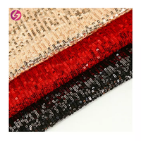 Tissu en sequins brodés 3MM à paillettes droites extensibles effet sirène pour robe - Vente en gros