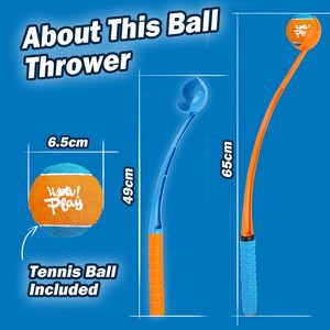 AFP mới đến cầm tay con chó bóng thrower Pet Tennis Bóng thrower ngoài trời tương tác con chó lấy đồ chơi Tennis Bóng ném thanh - Product Image 2