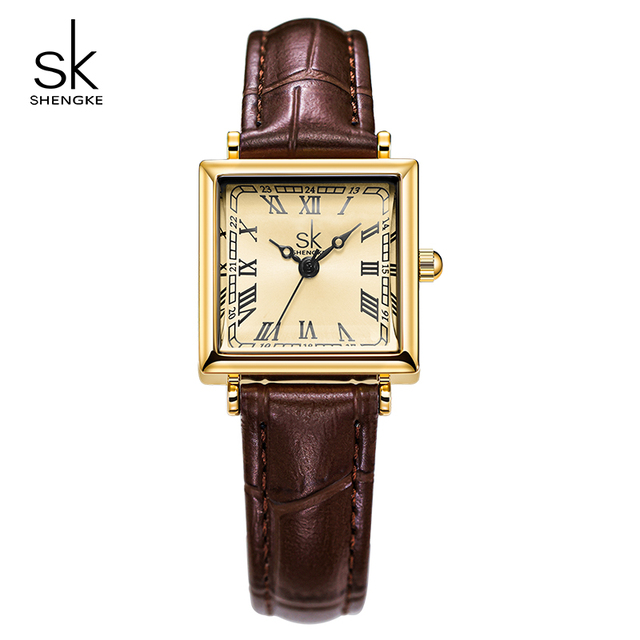 Guangzhou Watch Factory Women's Seiko Movement Waterproof Quartz Watch Leather Strap Simple Design Luxury Classic Stylish