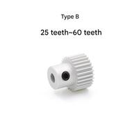 Pabrik 0.5 20T sampai 60T logam campuran Boss Motor Gear kecil aluminium Spur Gear