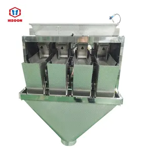 4head linear weigher with dimple plate for weighing granule material